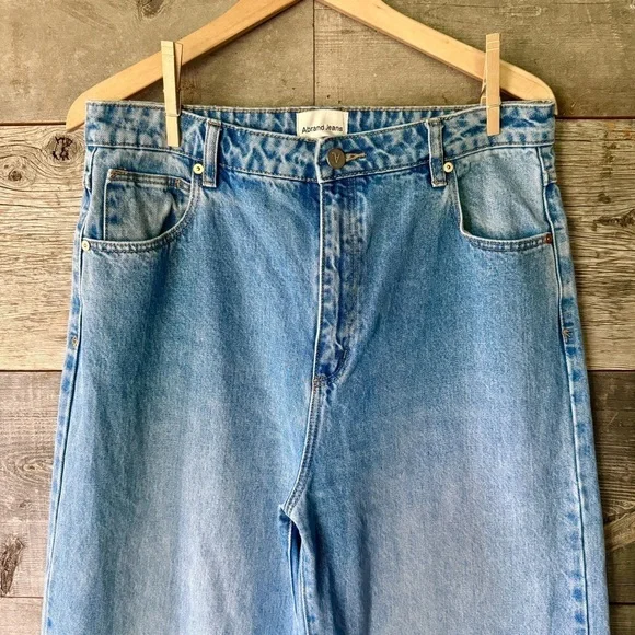 EUC ABrand A '94 High & Wide Jean‎ 32 Blue Faded 90's Vintage Style Streetwear - Picture 5 of 13